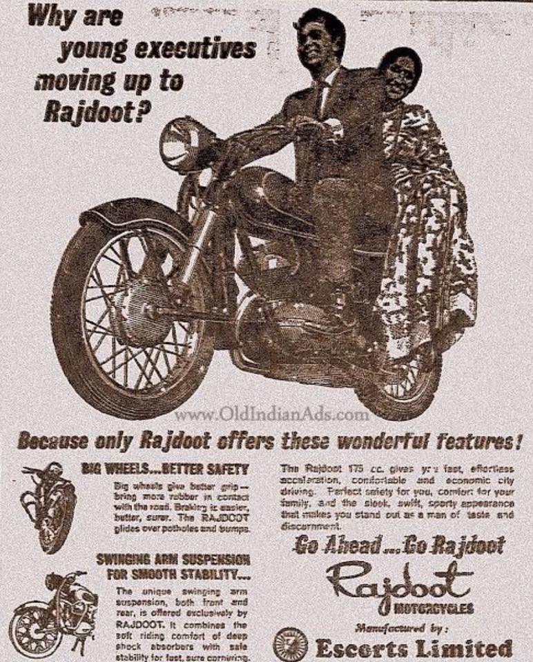 Rajdoot motorcycle ad 1967